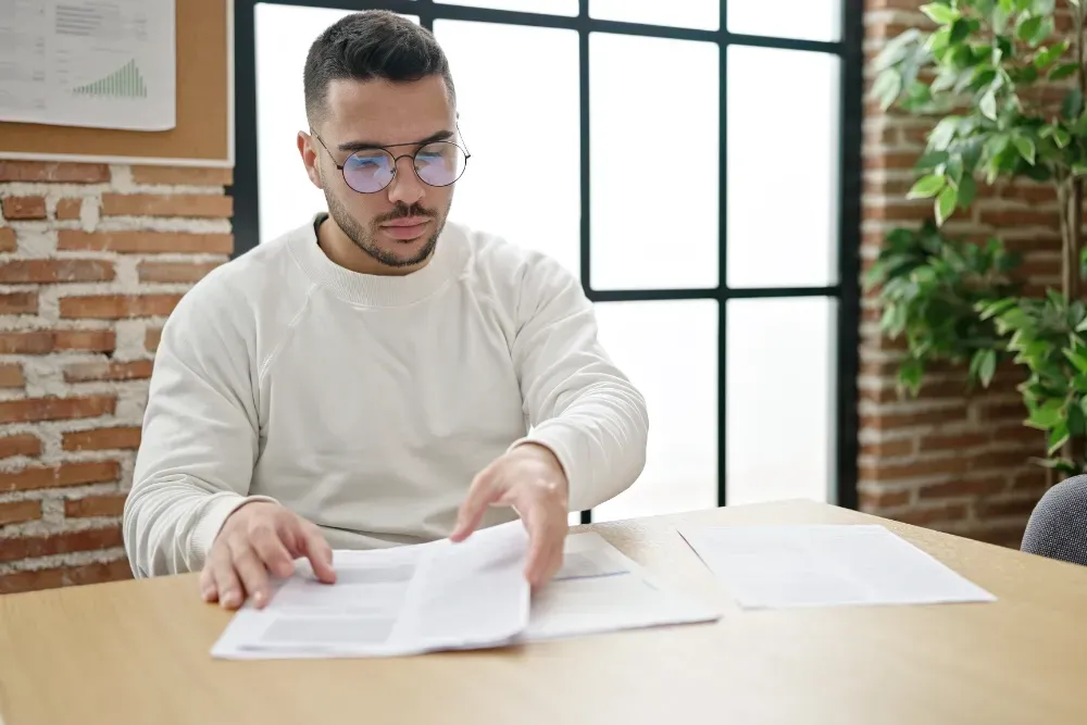 Man holding documents